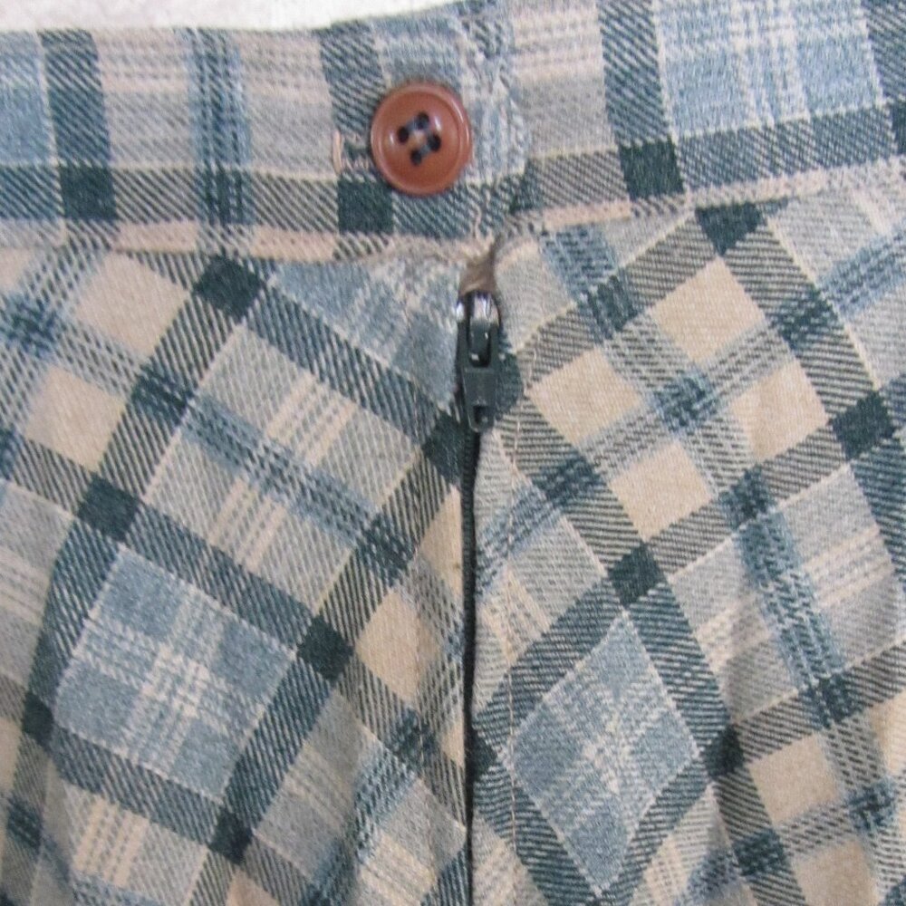 Vintage Japanese Changing Scene Plaid Tartan Pleated Wool Skirt - Picture 5 of 7